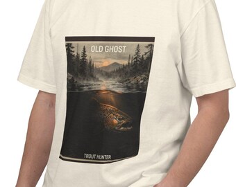 Old Ghost Brown Trout Fishing T-Shirt, Fly Fishing Tee, Angler Apparel