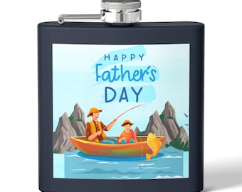 Fishing Dad Stainless Steel Water Bottle, Fisherman Gift for Dad, Angler Gift, Father's Day Gift, Lake Life