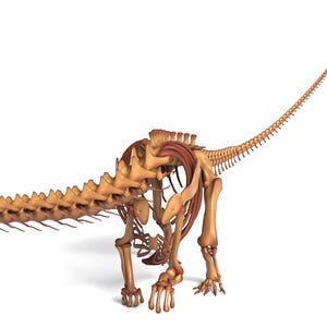 Volledig opgetuigde Argentinosaurus – Pose 3 (klaar voor game / veel details)