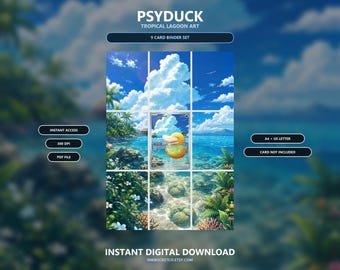 Psyduck 226/217 Forest Stairway Extended Binder Art Display (Digital Download)