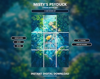 Misty's Psyduck 193/182 Underwater Extended Binder Art (Digital Download)