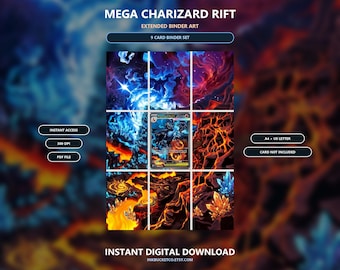 Mega Charizard X ex 125/94 Extended Binder Art (Digital Download)