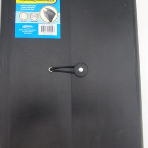 オリジナルタグ、伸縮性のある留め具、ファイルラベルタブ付きの新しい黒のプラスチック拡張ファイルフォルダー
