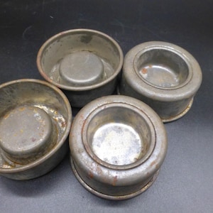 VTG/ATQ Mary Ann Shell Pans Katzinger Co. IL Pat. #1388364 Juego de 4