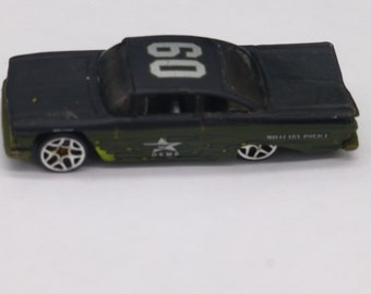 Hotwheels 2002 Bel Air groene militaire politiewagen 2002 losse EUC