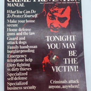 Official Crime Prevention Manual 49310 No. 1 1975 EUC Arthur Bernhard Publisher