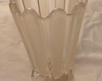Antique Sunbeam Pattern Clear Spooner, Celery Dish US Glass Co. Circa ...