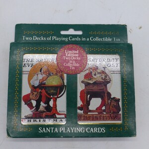 Norman Rockwell Santa Cards w limitowanej edycji Tin Mint