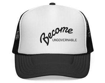 Become Ungovernable Trucker Cap | Script Logo Mesh Back