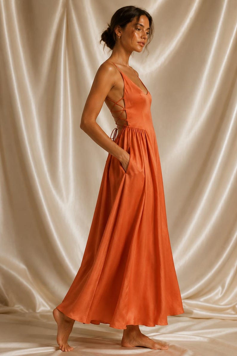 mulberry-silk-maxi-dress-burnt-orange-open-back-gown-wedding-guest