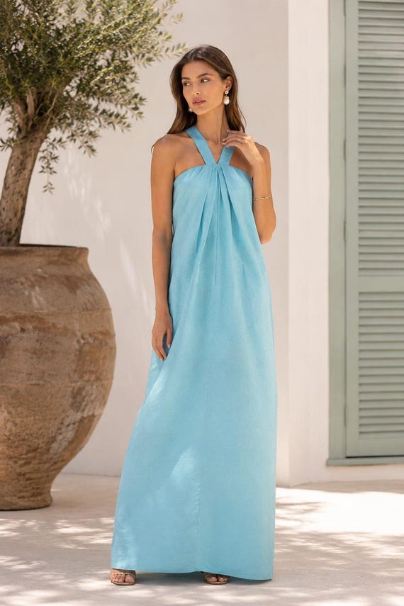 casual cotton summer dresses with pockets Linen Dress Women Long V Neck Short Sleeve Maxi Dress Loose Side Split Sundress Black at Amazon Women's Clothing store I love designing New Look Gemma Collins Tamaño:S Iridescent