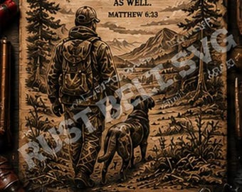 Christian Hunting SVG | Matthew 6:33 Faith Outdoorsman Digital File (INSTANT DOWNLOAD)