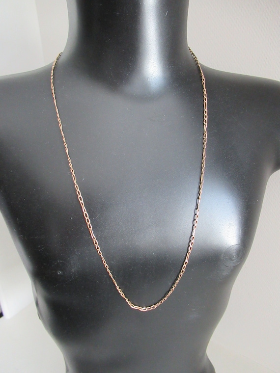 10K Yellow Gold 20" Figaro Link Chain Necklace