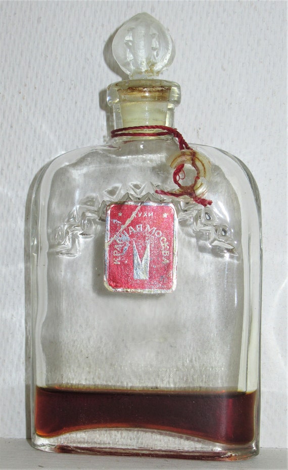 Vintage 1960's Kpachar Mockba Red Moscow Parfum Bo
