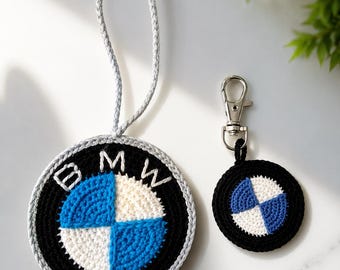 BMW Crochet Keychain Ornament Pattern | Car Logo Tutorial (PDF Pattern)