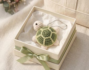 Amigurumi Turtle Keychain Crochet Pattern, Beginner Friendly, Amigurumi Tutorial (PDF Download)