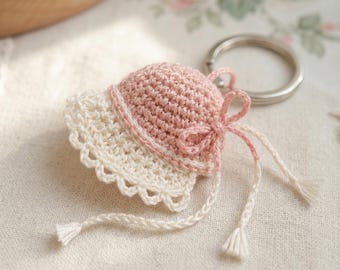Crochet Baby Bonnet Pattern, Vintage Baby Hat Ornament Tutorial, Newborn Keepsake Nursery Decor Gift, PDF Pattern Digital Download