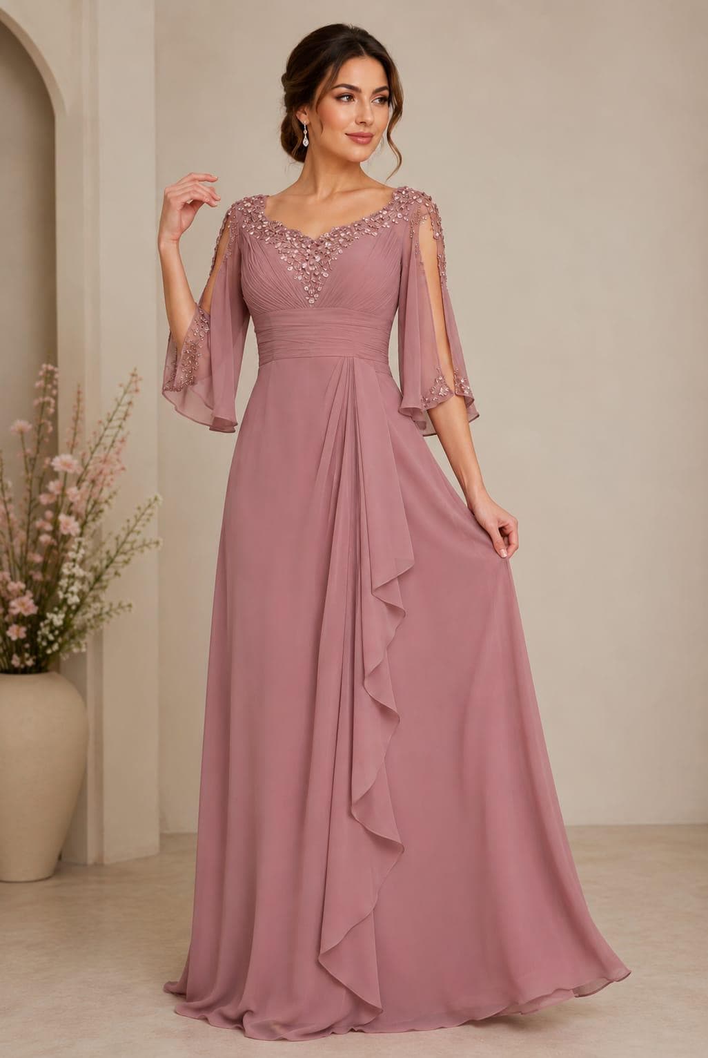 rose gold color mother of the bride dresses Elegant Rose Gold Mother of the Bride Dresses
