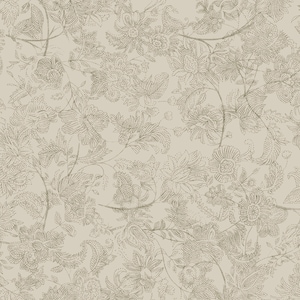 Sömlöst vintageprickigt blommönster | Neutralt botaniskt blomtryck | Elegant textildesign