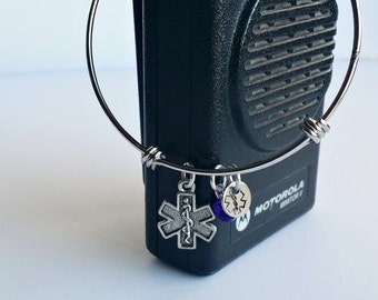 Star of Life Bangle Bracelet - EMT - Bangle Bracelet - EMS