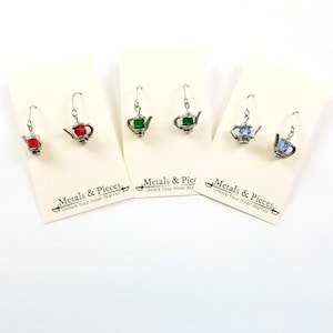 Mini Teapot Earrings - Tea Lover Jewelry