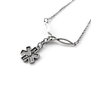 Star of Life Necklace Collier EMS Cadeau de graduation EMT Cadeau de graduation médicale Cadeau médical cadeau d'emt image 4