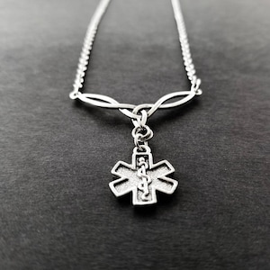 Star of Life Necklace - EMS Necklace - EMT Graduation Gift - Medical Graduation Gift - Medical Gift - emt gift