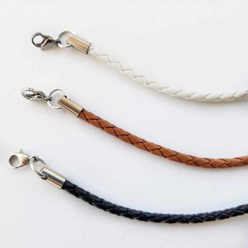 Chainmaille Leather Bracelet Captured bead bracelet image 6