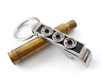 High Score Bullet Keychain - Bottle Opener Keychain - Bullet Accessories - Gifts for Men - Bullet Jewelry