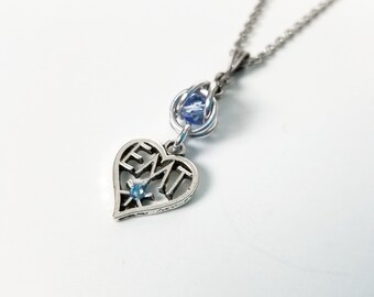 Deluxe EMT Crystal Heart Necklace