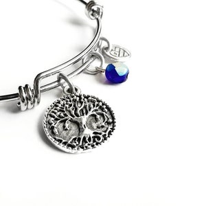 Tree of Life Bangle Bracelet - Family - Bangle Bracelet - Yggdrasil
