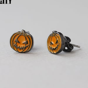 Halloween Pumpkin Jack O’ Lantern Horror Earrings