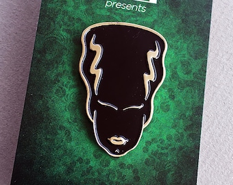 Bride of Frankenstein Enamel Pin – Universal Classic Horror Monster Collectible Gothic Gift, Universal Monsters Inspired