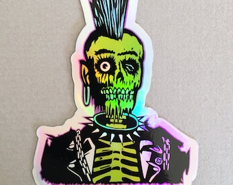 Vintage 1980s Love Hologram Sticker