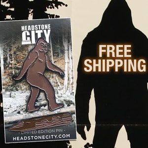 Bigfoot Yeti Horror Enamel Pin