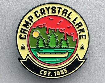 Camp Crystal Lake Friday the 13th Horror Enamel Pin