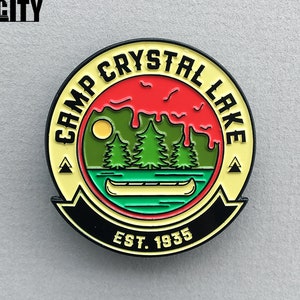 Camp Crystal Lake Friday the 13th Horror Enamel Pin