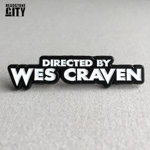 Directed By Wes Craven Scream Horror Enamel Pin