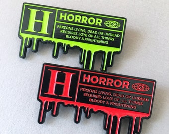 Halloween Horror Enamel Pin Slasher Movie