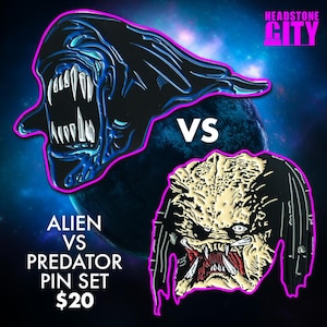 Alien Vs Predator Horror Enamel Pin Set