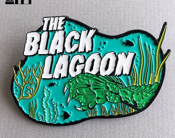 Creature from the Black Lagoon Enamel Pin – Horror Movie Collectible, Classic Monster
