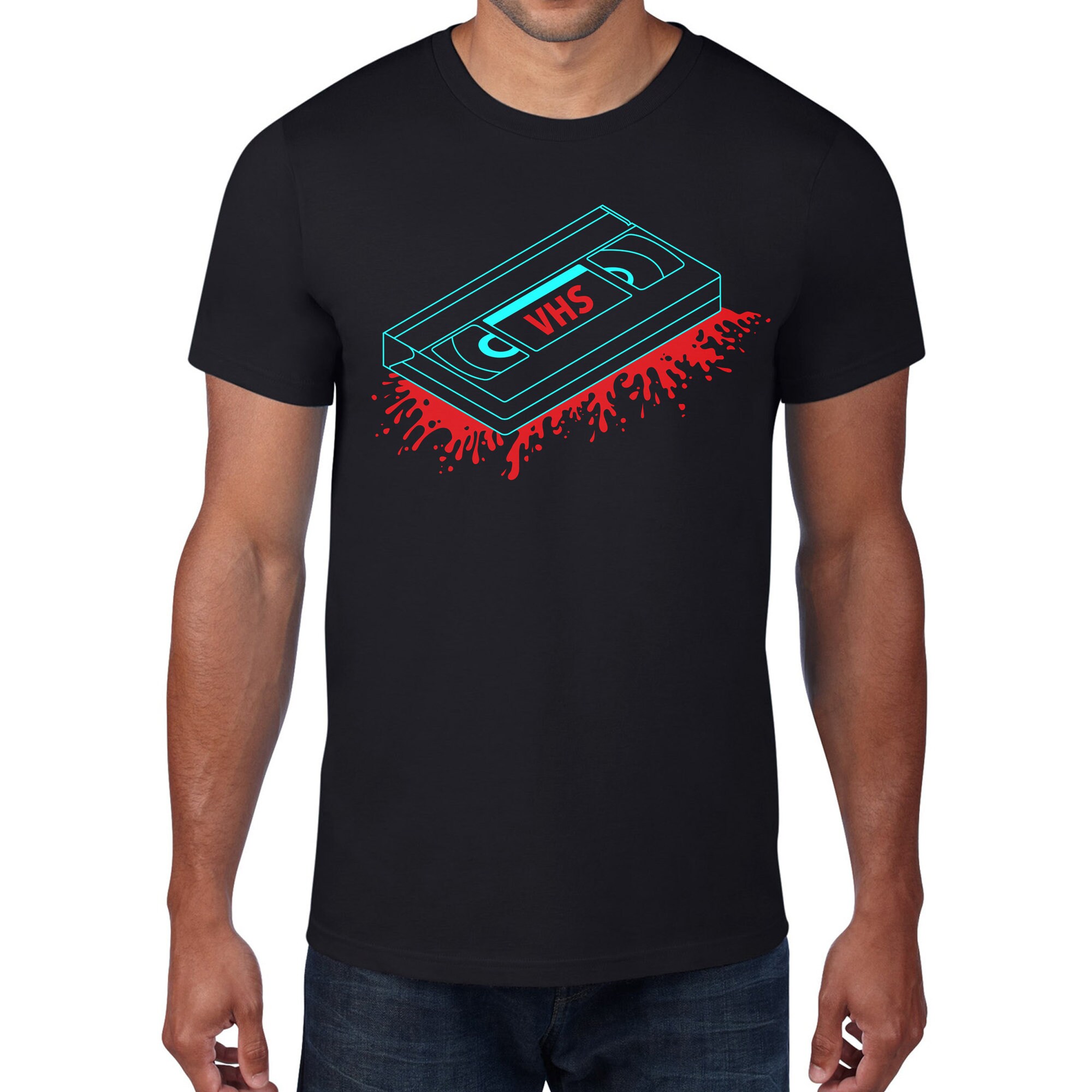 VHS Horror Halloween Movie T-shirt | Etsy