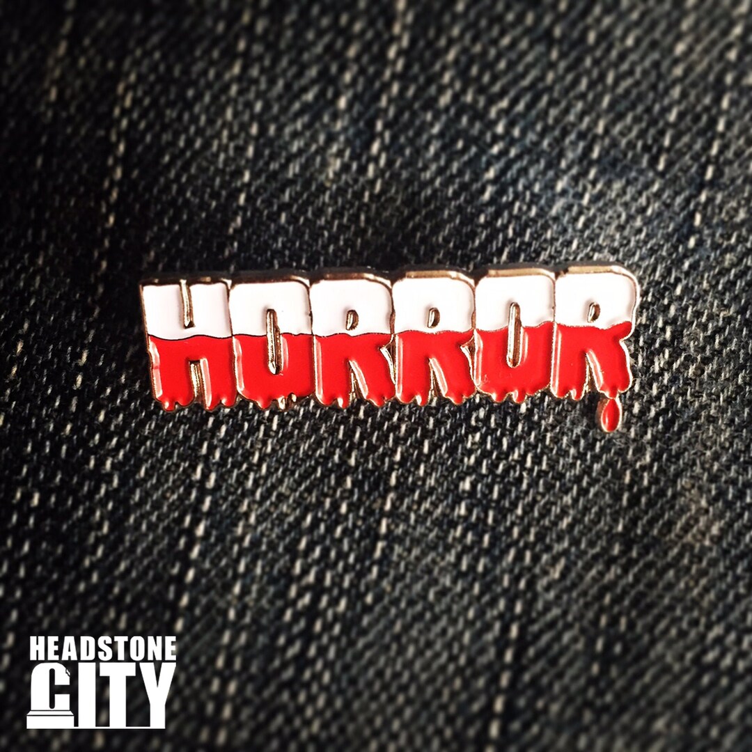 Horror Halloween Enamel Pin - Etsy