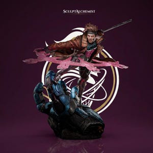 Modello 3D ispirato a Gambit Mutant della Marvel / File STL