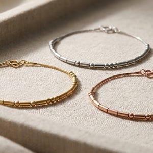 Personalised Morse Code Bracelet, Sterling Silver Hidden Message Bracelet, Custom Secret Jewellery Gift for Women