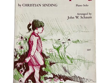 VTG Rustle of Spring Piano Solo Christian Sinding Schaum Publications