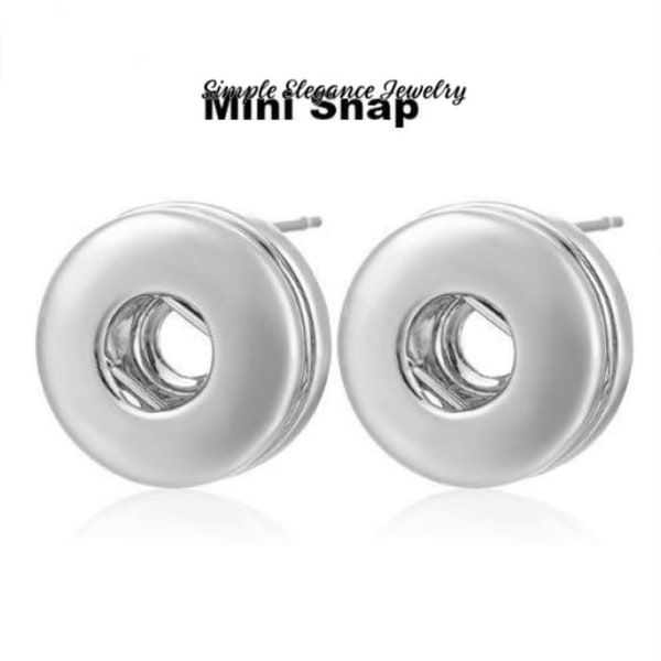 12mm Mini Snap Post Earrings