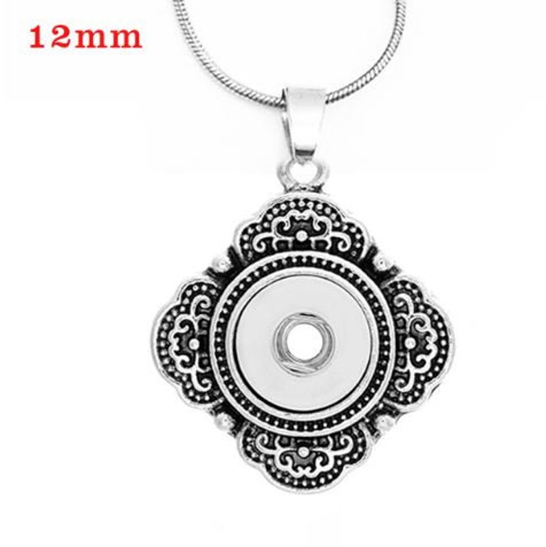 Antique 12mm Necklace for 12mm Snap