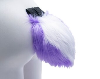 PAWSTAR Bunny Rabbit Tail - Costume Easter Pastel Pink Blue Purple Lavender Black White Brown 3747