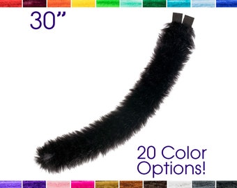 Pawstar Kitty Cat Tail - Perfect for a partial fursuit, Halloween costume, cosplay or just for fun!